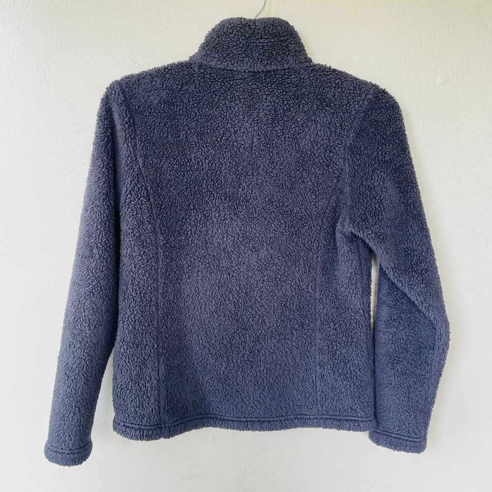 Patagonia Los Gatos 1/4 Zip Charcoal Gray Fleece Teddy Zip up Size S - Picture 7 of 11